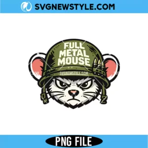 Full Metal Mouse PNG Digital Download &ndash; Funny Parody Mouse PNG