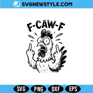 Screaming Rooster Svg file