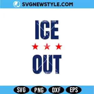 ICE OUT Protest SVG