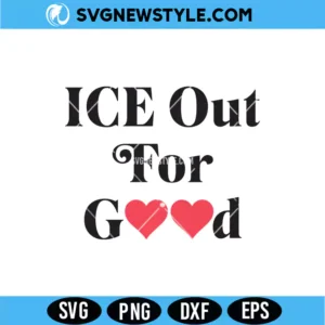 Ice Out for Good Heart SVG