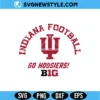 Indiana Football Helmet Crimson Splatter SVG
