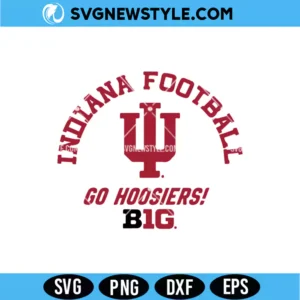 Indiana Football Helmet Crimson Splatter SVG