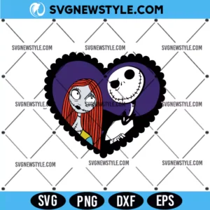 Jack and Sally Svg cricut