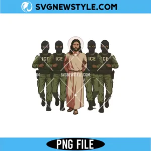 Jesus Arrested Parody Anti ICE PNG