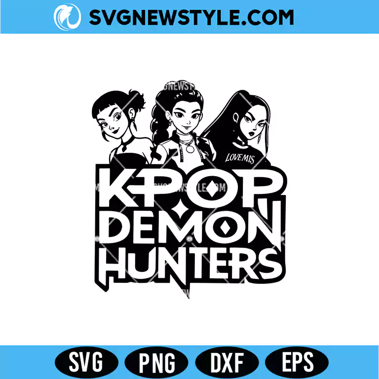 Kpop Demon Hunters SVG – Anime Style Cut File | Digital Download 1 Kpop Demon Hunters Svg