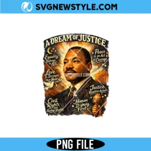 Martin Luther King PNG Digital Download &ndash; Civil Rights Inspirational PNG