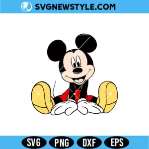 Mickey Mouse SVG Silhouette &ndash; Classic Cartoon Cut File | Digital Download