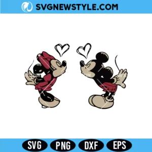 Mickey and Minne Lovely SVG Digital Download cute couple design