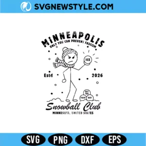 Minneapolis Snowball Club SVG