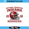 Indiana Hoosiers National Champions 2026 PNG Digital Download for Fans & Game Day Crafts 2 Indiana Hoosiers National Champions 2026 PNG