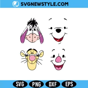Pooh Face Svg