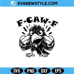 Raven F-Caw-F Adult SVG
