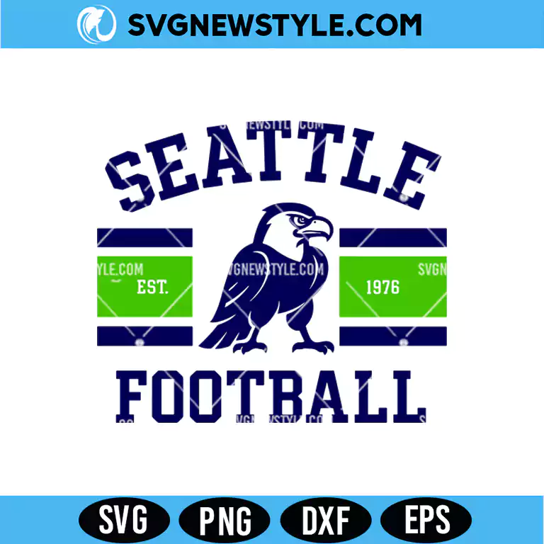 Seattle Est 1976 SVG Digital Download for Shirts, Stickers & Retro City Crafts 1 Seattle Est 1976 SVG