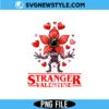 Stranger Valentine Things Romantic Monster PNG Digital Download cute horror love design