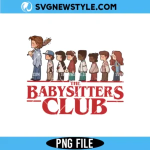 The Baby Sitters Club PNG Digital Download retro book meme design