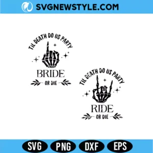 Til Death Do Us Party SVG &ndash; Funny Wedding Quote | Digital Download