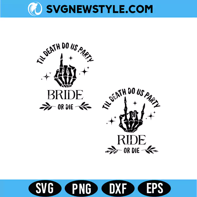 Til Death Do Us Party SVG – Funny Wedding Quote | Digital Download 1 Til Death Do Us Party SVG