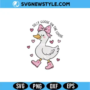 Valentine Silly Goose SVG &ndash; Funny Valentine Cut File | Digital Download