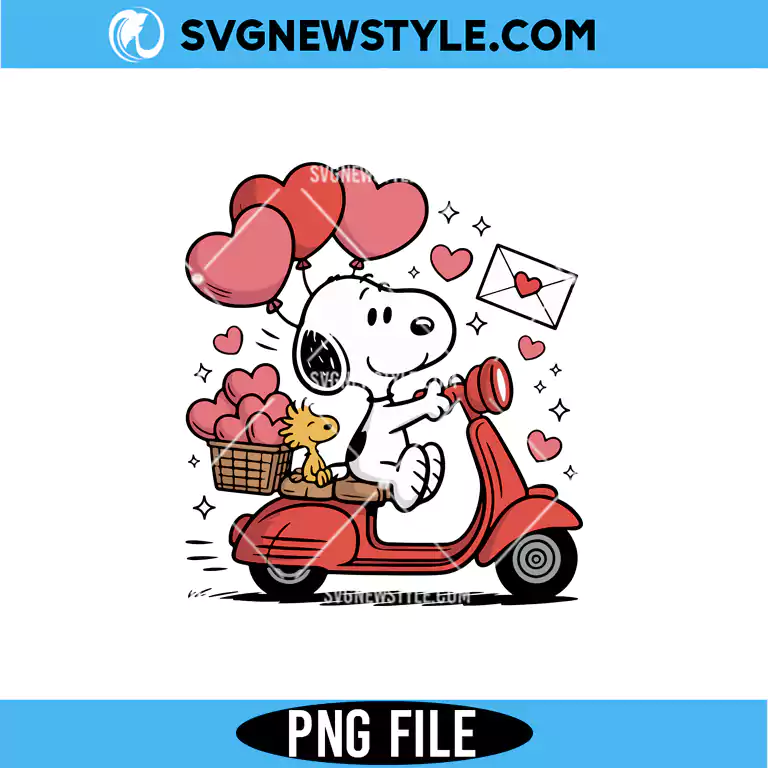 Valentines Snoopy Cartoon Dog PNG Digital Download for Shirts, Gifts & Cute Crafts 1 Valentines Snoopy Cartoon Dog PNG
