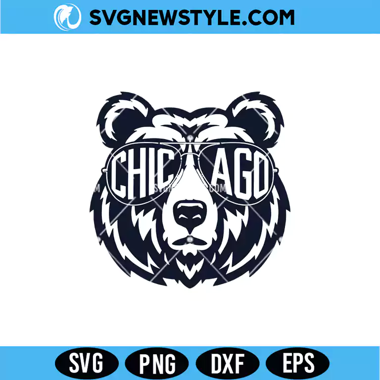 Chicago Football Bear SVG Digital Download – Football Fan Bear SVG 1 Chicago Football Bear SVG Digital Download football fan bear design