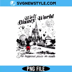 Walt Disney World PNG Digital Download for Shirts, Travel Crafts & Fans