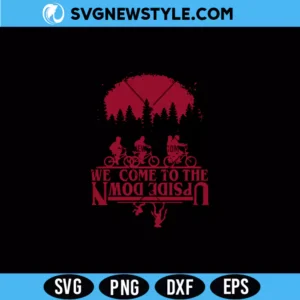Welcome To The Upside Down SVG Digital Download retro horror quote design