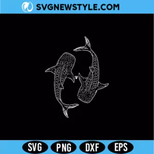 Whale Shark SVG &ndash; Ocean Animal Cut File | Digital Download