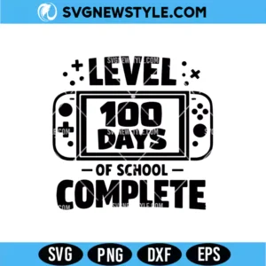 100 Days of School Gamer SVG