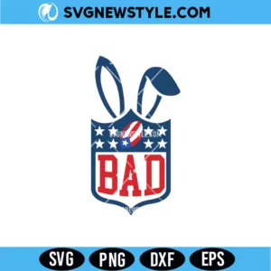 Bad Game Day Bunny SVG