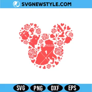 Romantic Rose Princess SVG