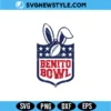 Benito Bowl with Bunny Ears SVG Digital Download | Game Day Bunny Design 3 Benito Bowl with Bunny Ears SVG