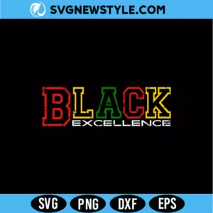 Black Excellence SVG Png