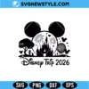 Magical Theme Park Family Trip 2026 SVG