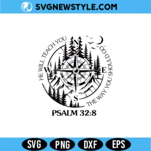 God Guides Christian SVG File