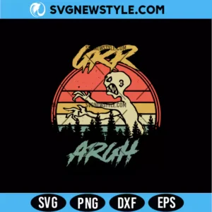Grr Argh Zombie Vintage SVG