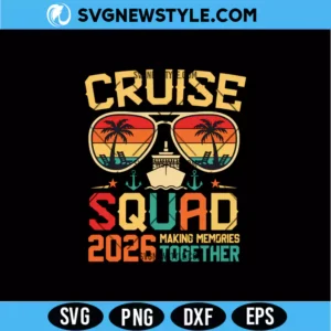 Handmade Cruise Squad 2026 SVG