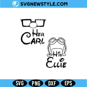Her Carl His Ellie SVG