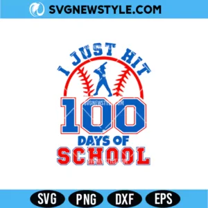 I Just Hit 100 Days of School SVG