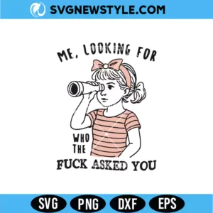 me looking for who the fuck asked you svg