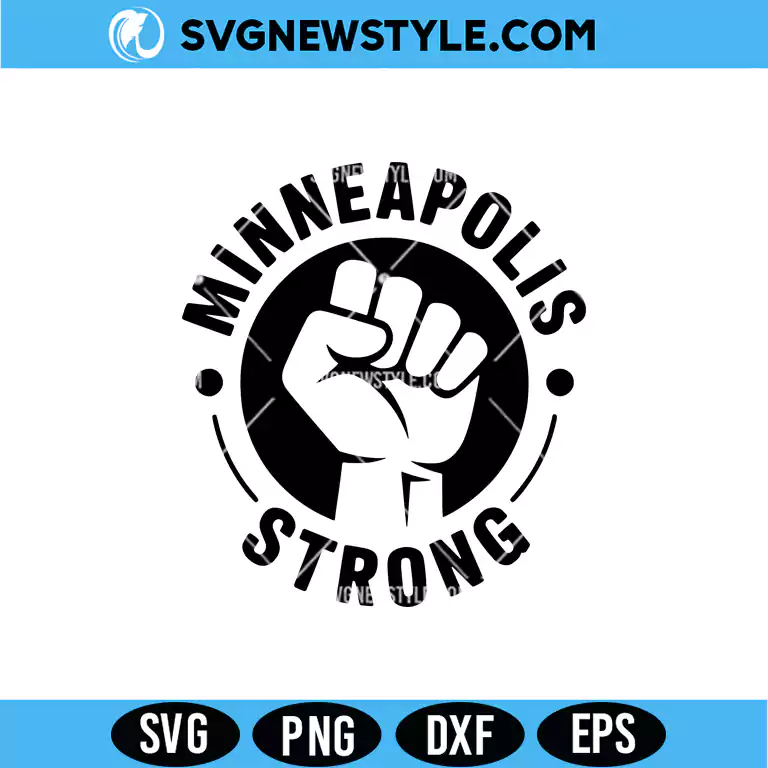 Minneapolis Strong SVG Digital Download | City Pride Cut File 1 Minneapolis Strong SVG