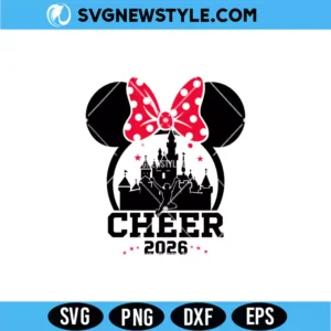 2026 Cheer Magical Castle Ears SVG