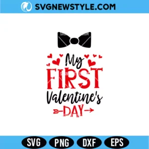 My First Valentine's Day Boy SVG