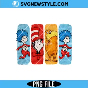 Preppy Cartoon Character Faux Yarn PNG