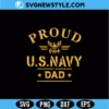Proud Navy Military Dad SVG Digital Download | Patriotic Dad Shirt Design 2 Proud Navy Military Dad Svg