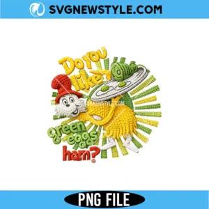 Green Eggs and Ham Faux Yarn PNG