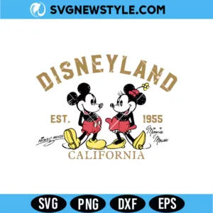 Retro Disneyland California SVG
