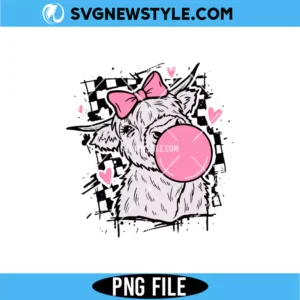 Highland Cow Valentine SVG PNG