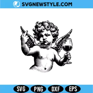 Snarky Cupid Anti-Valentine SVG