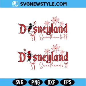 Disneyland Sweethearts SVG | Cute Disney Couple Cut File for Cricut & Silhouette