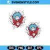Thing 1 2 SVG Digital Download | Fun School Reading Cut Files 3 Thing 1 2 SVG